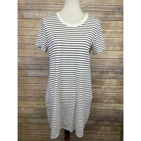 Mud Pie Dresses & Skirts - Mudpie Women’s Medium Dress White Blue Stripe